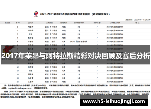2017年莱昂与阿特拉斯精彩对决回顾及赛后分析